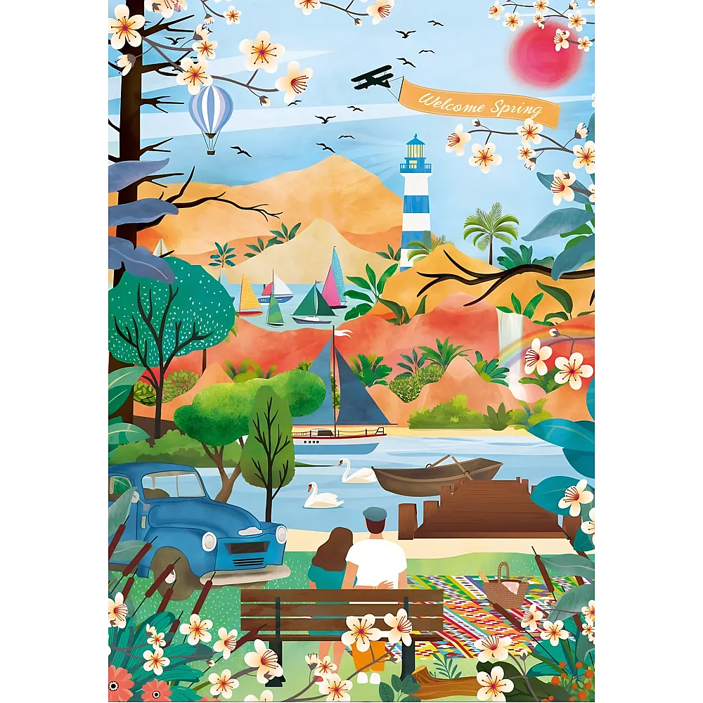 Pieces & Peace Puzzle Welcome Spring - 1000 Teile | Puzzle 1000 Teile
