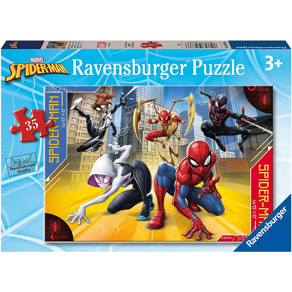 Ravensburger Puzzle Spiderman - 35 Teile - Puzzle 10-104 Teile