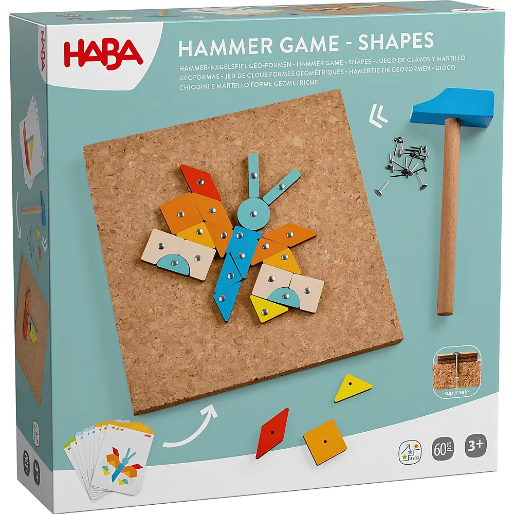 HABA Hammer-Nagelspiel Geo Formen