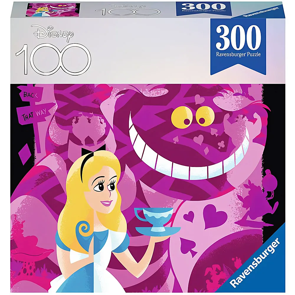 Ravensburger Puzzle 100 Jahre Disney Alice im Wunderland 300Teile