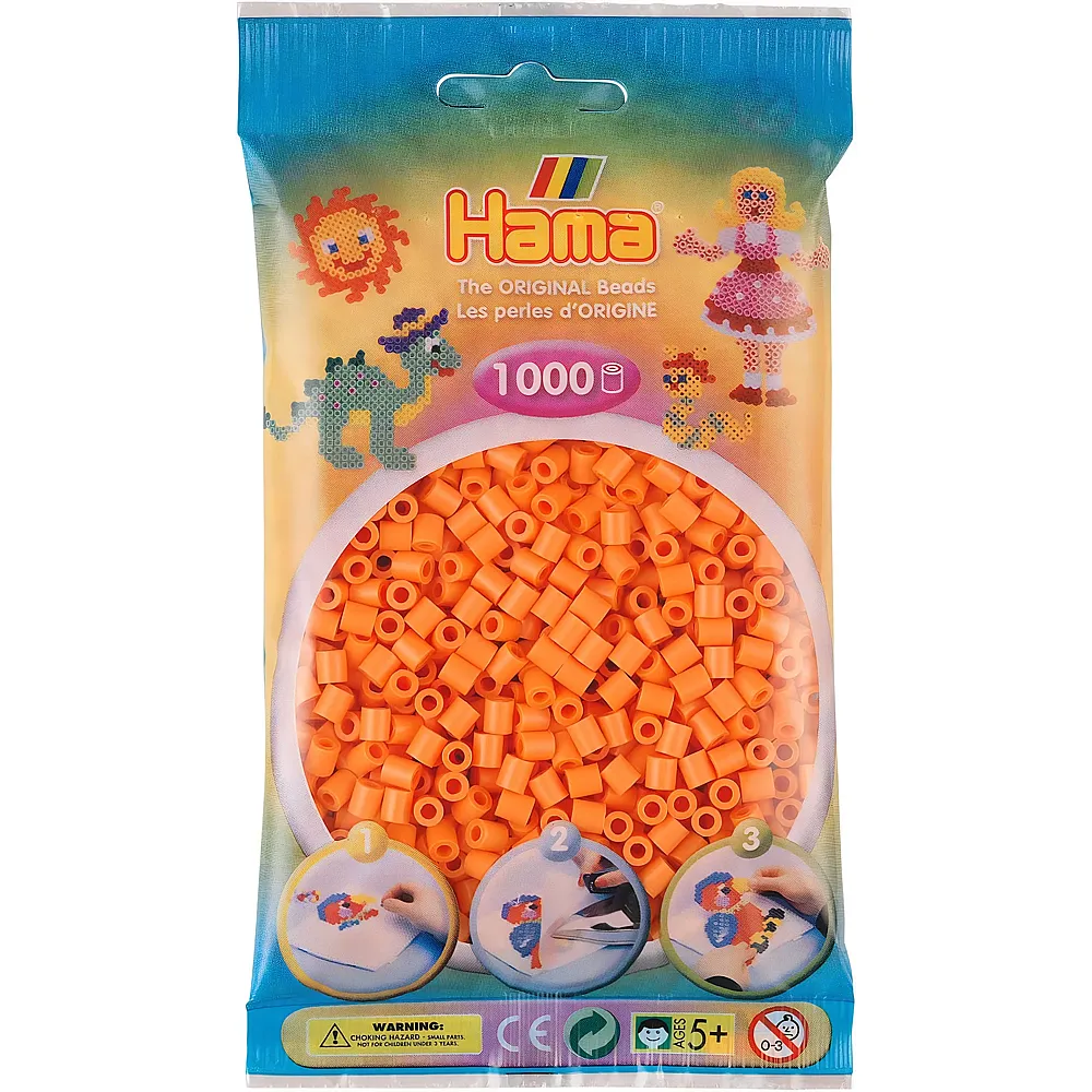 Hama Midi B�gelperlen 207-79 Apricot - 1000 Teile