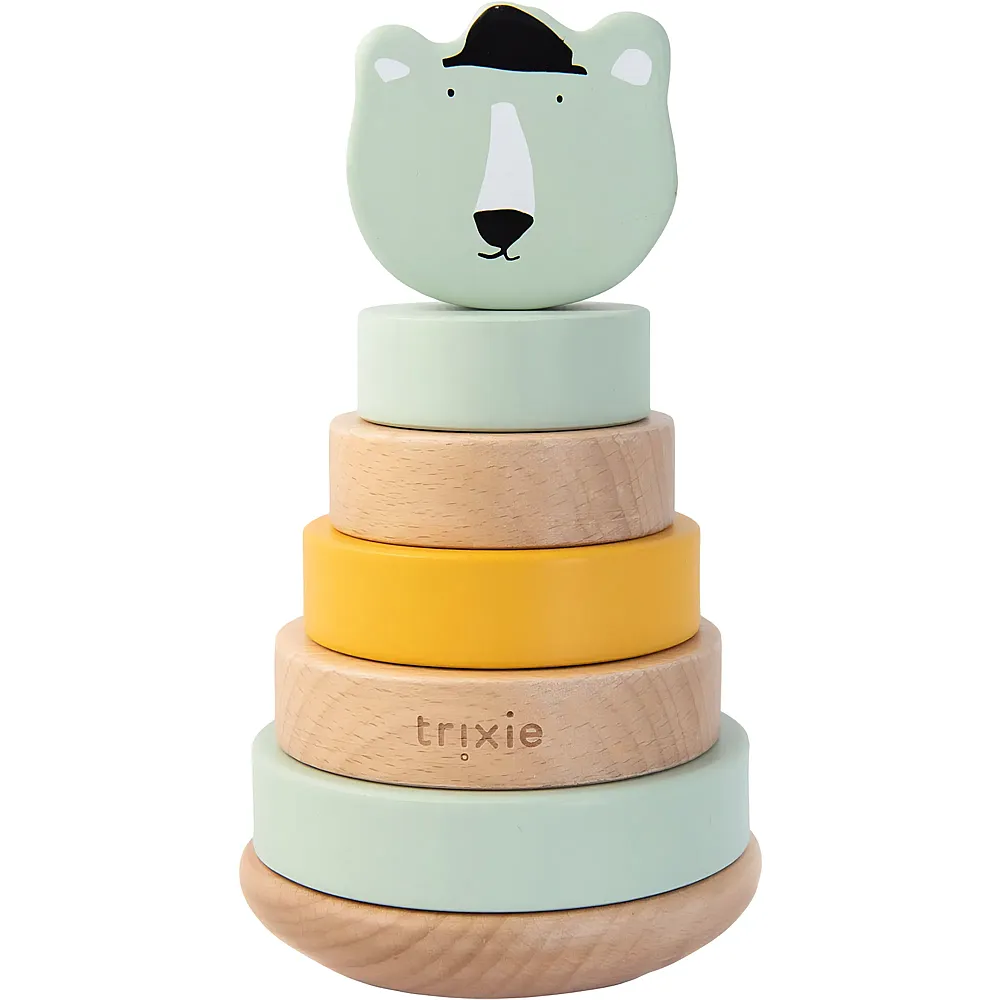 Trixie Stapelspielzeug aus Holz  Mr. Eisbr, 7 Teile.