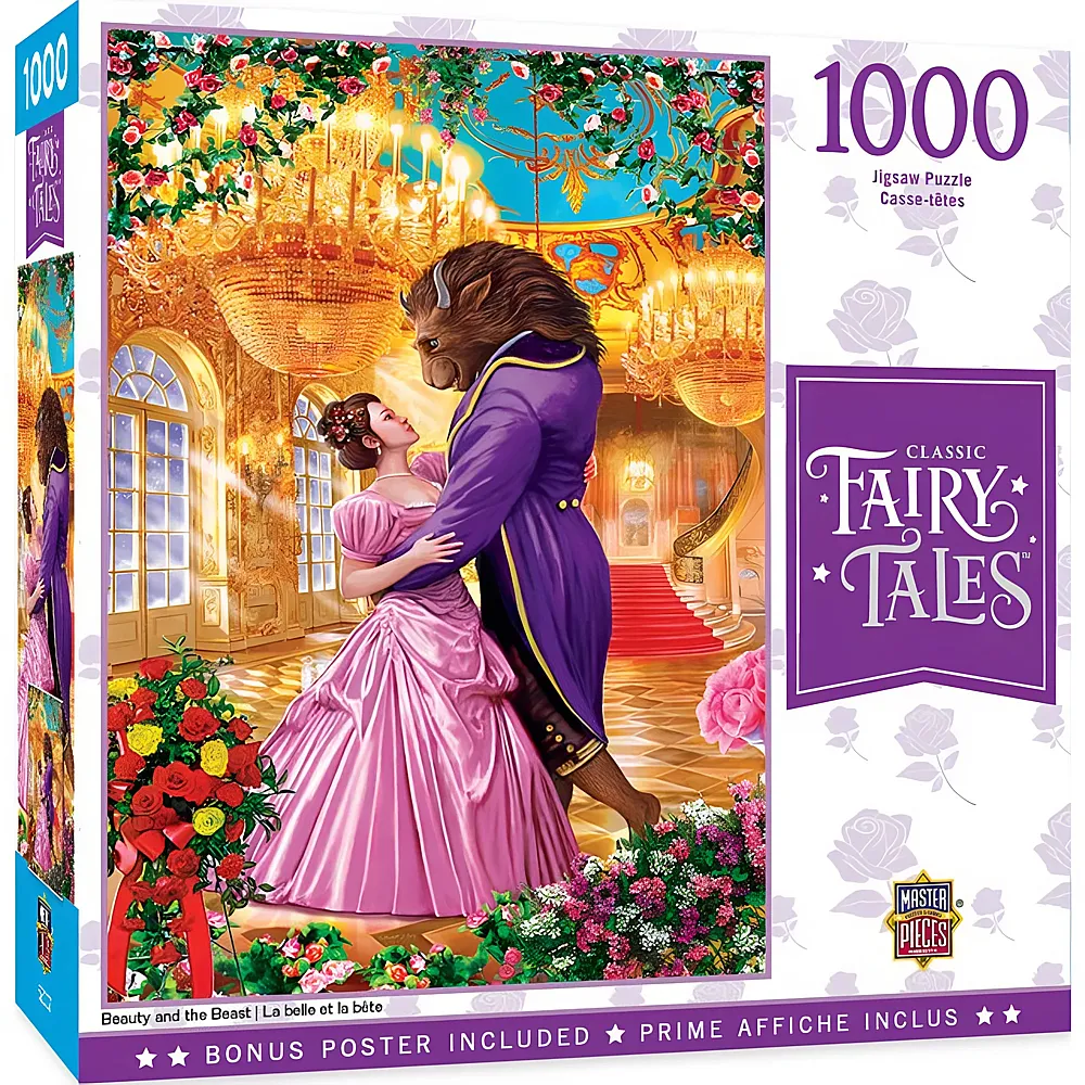Master Pieces Puzzle Fairy Tales Beauty and the Beast 1000Teile