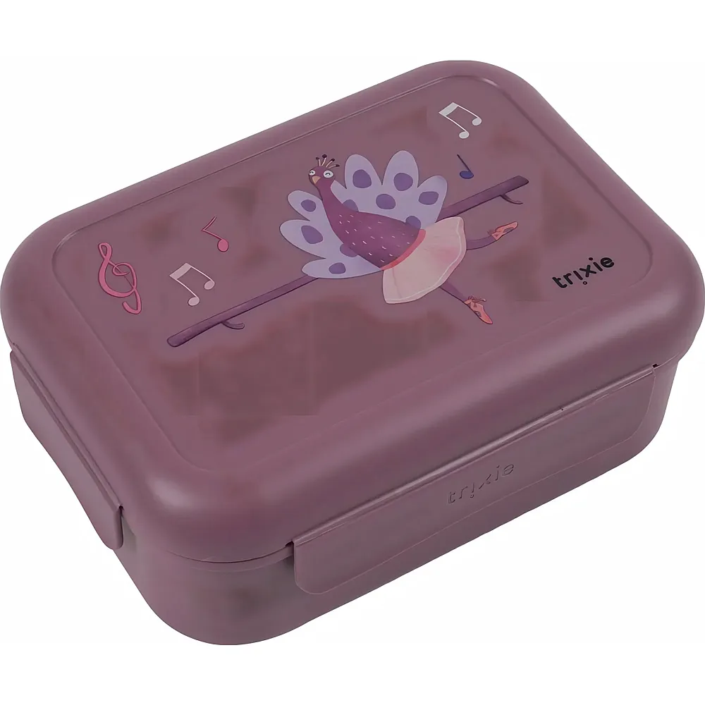 Trixie Lunchbox mit Klickverschluss Ballerina Pfau