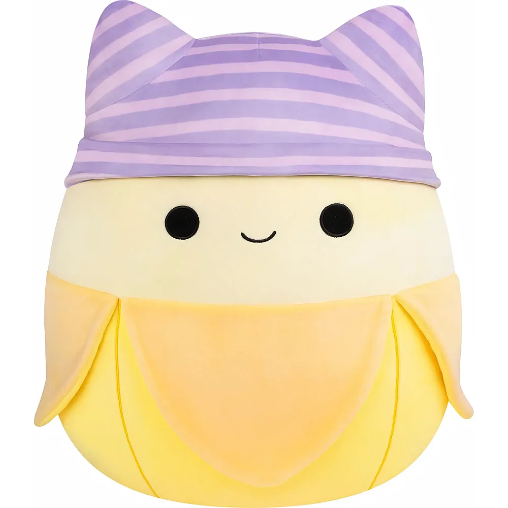 Squishmallows Pl�sch Junie die gelbe Banane mit lila Streifenm�tze 40cm