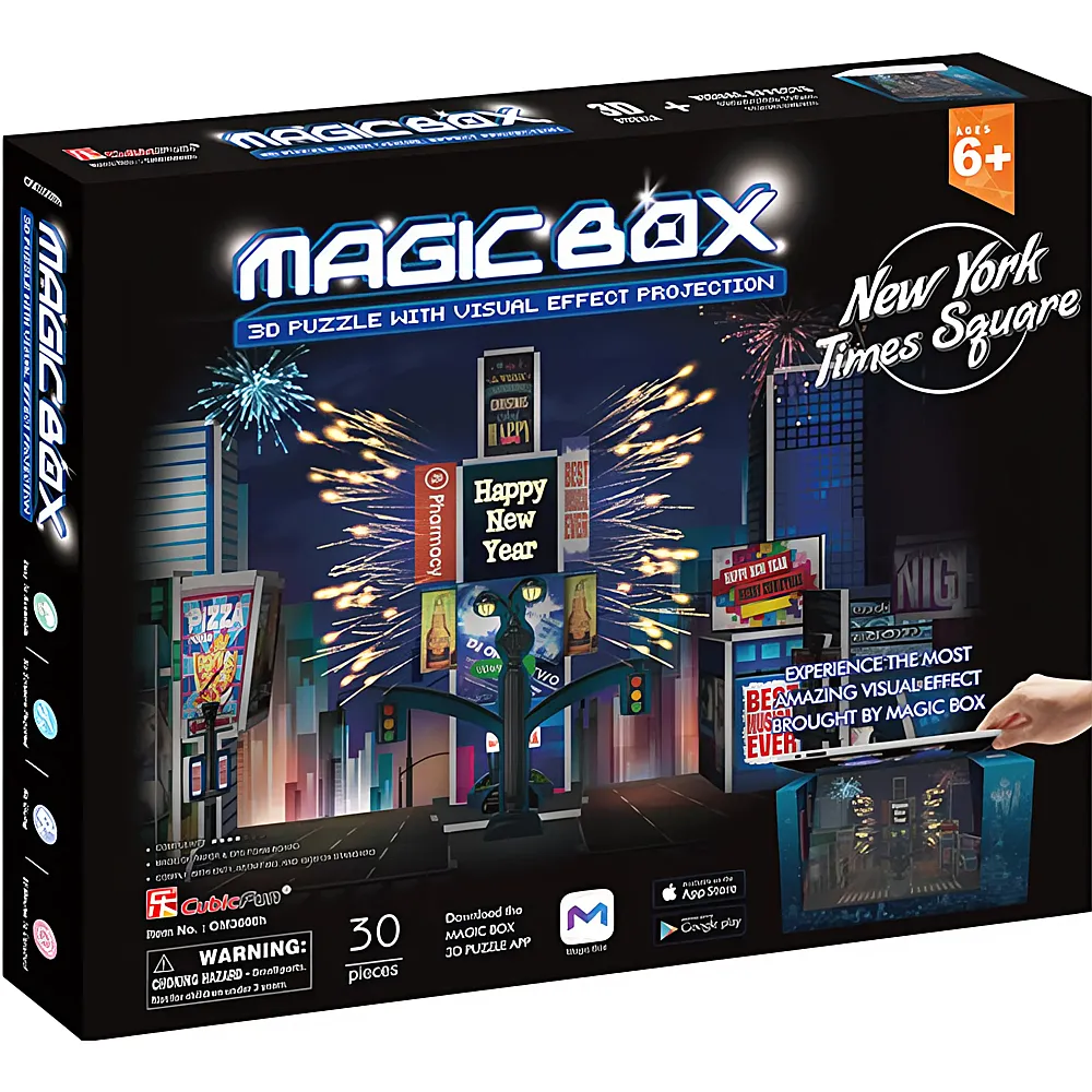 Cubic Fun Puzzle 3D Magic Box - New York Schwierigkeit: 4/6 30Teile