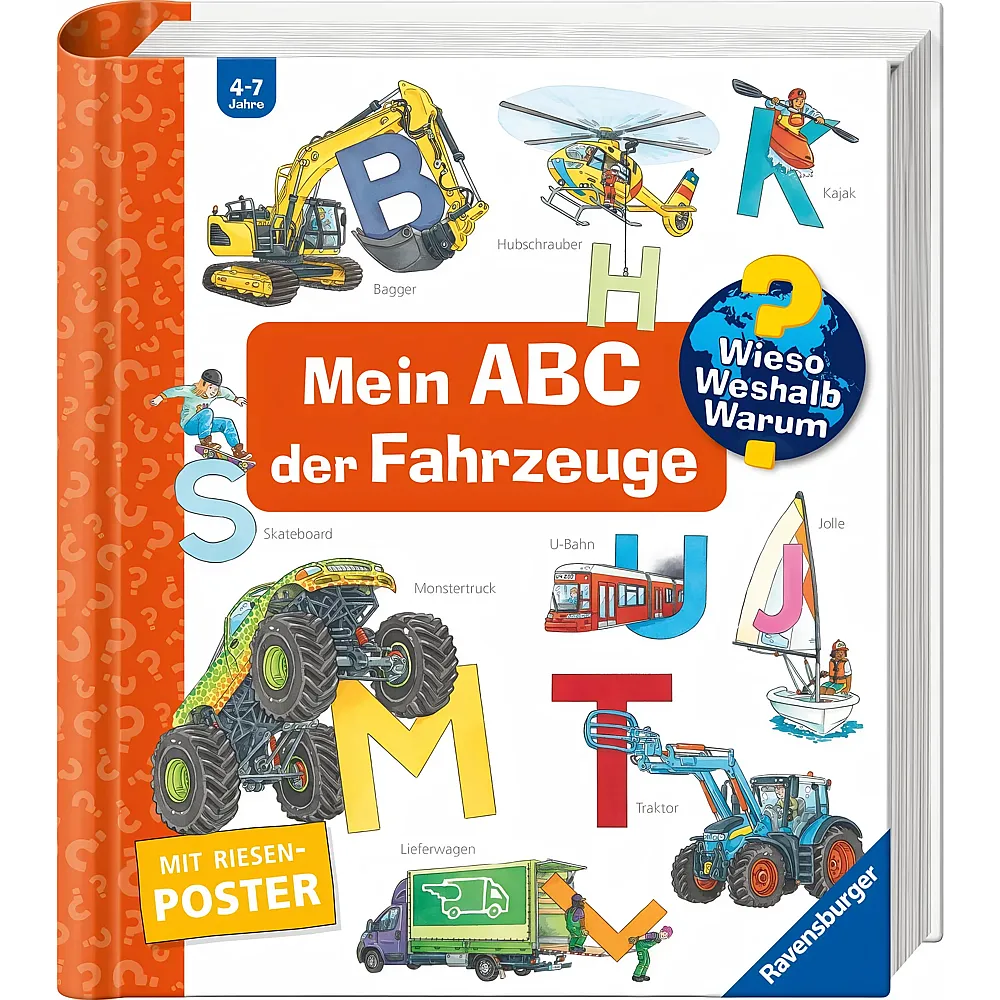 Ravensburger Wieso Weshalb Warum Mein ABC der Fahrzeuge