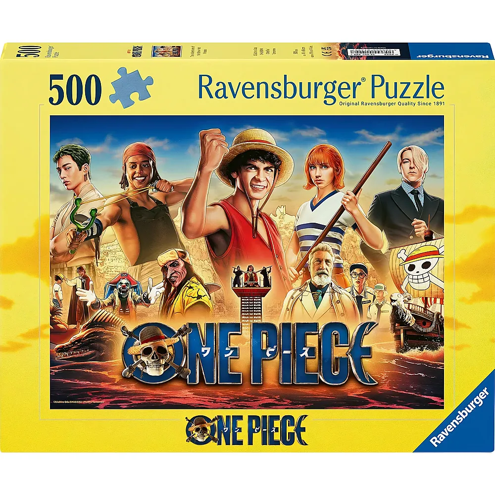 Ravensburger Puzzle One Piece The Adventures of the Straw Hat Pirates 500Teile