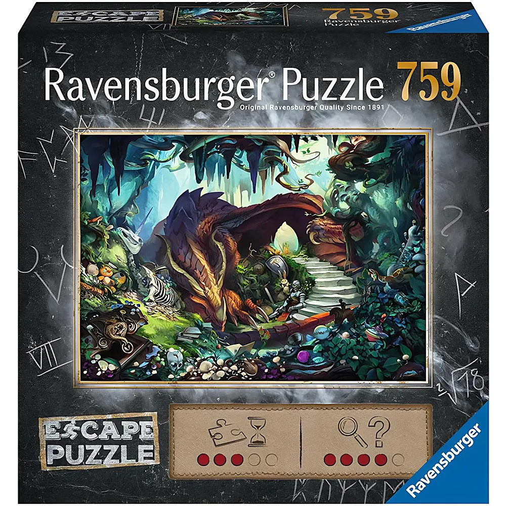 Ravensburger Puzzle Escape Dragon 759Teile | Puzzle 1000 Teile