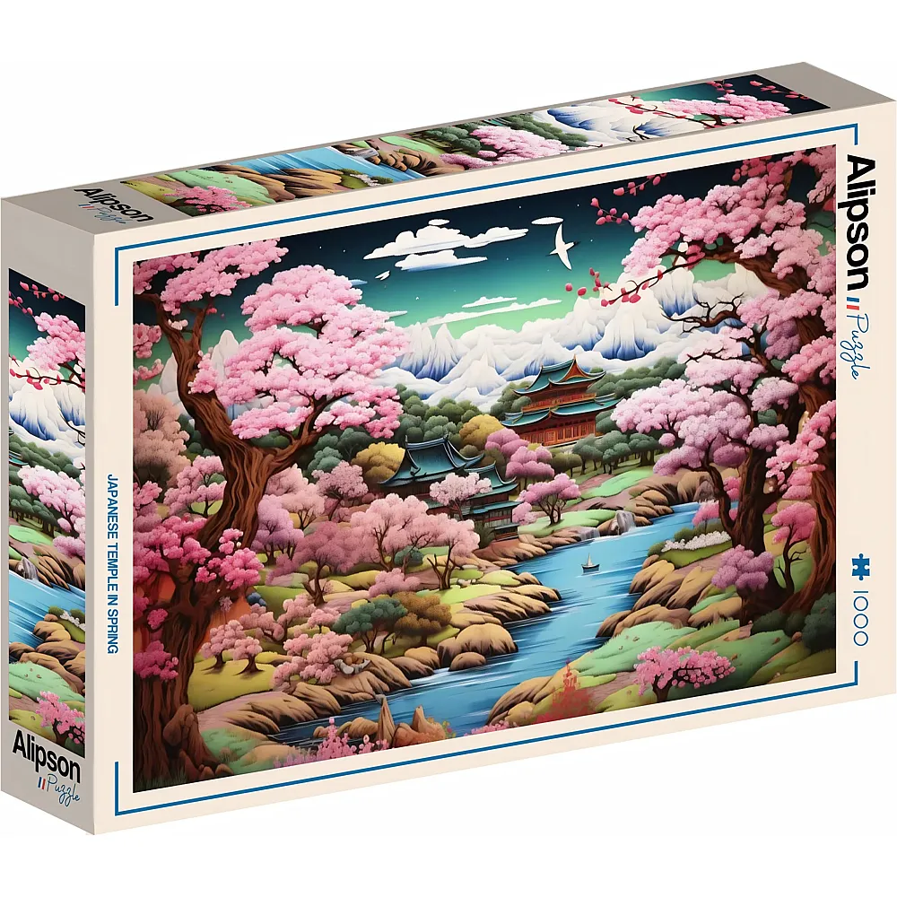 Alipson Puzzle Puzzle 1000 Teile Ein japanischer Tempel im Fr�hling