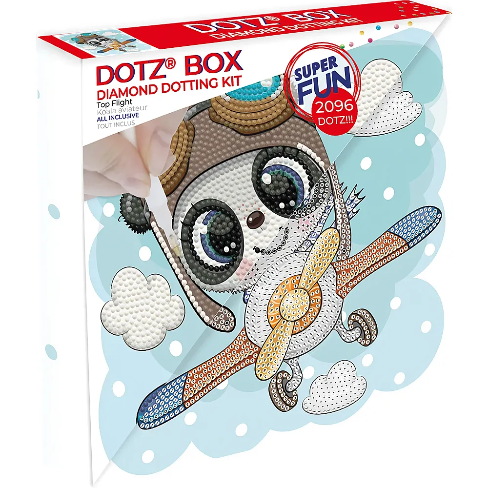 Diamond Dotz Panda Flugzeug - 2096 Teile