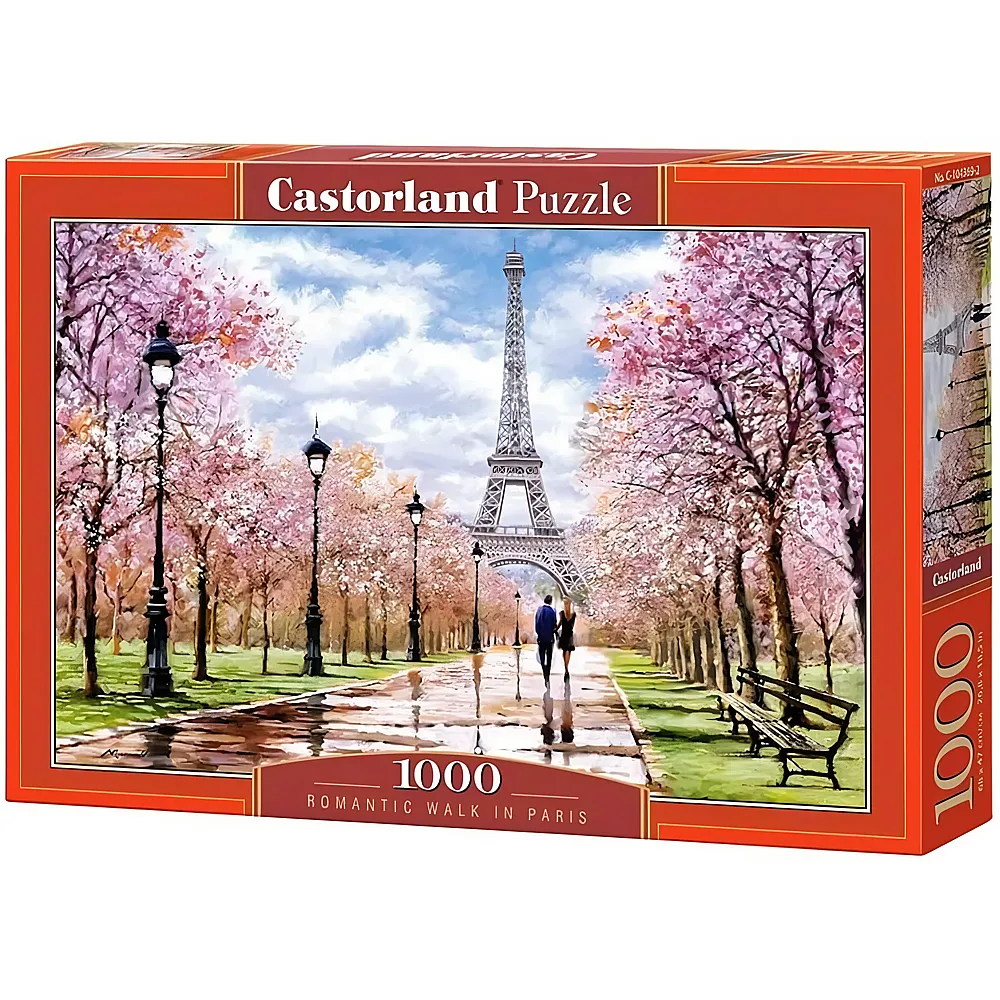 Castorland Puzzle Romantic Walk in Paris - 1000 Teile