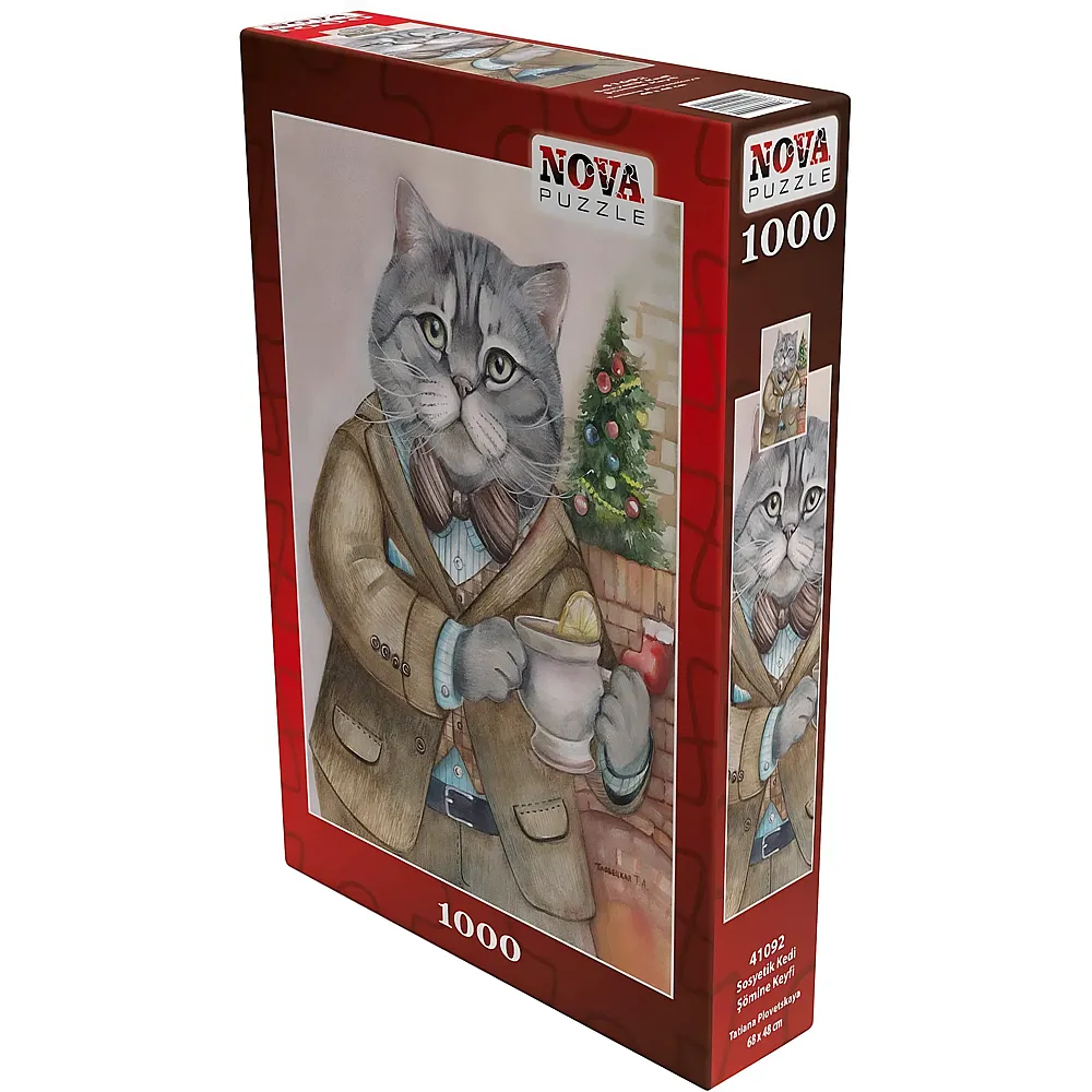 Nova Puzzle British Cat - 1000 Teile - Puzzle 1000 Teile