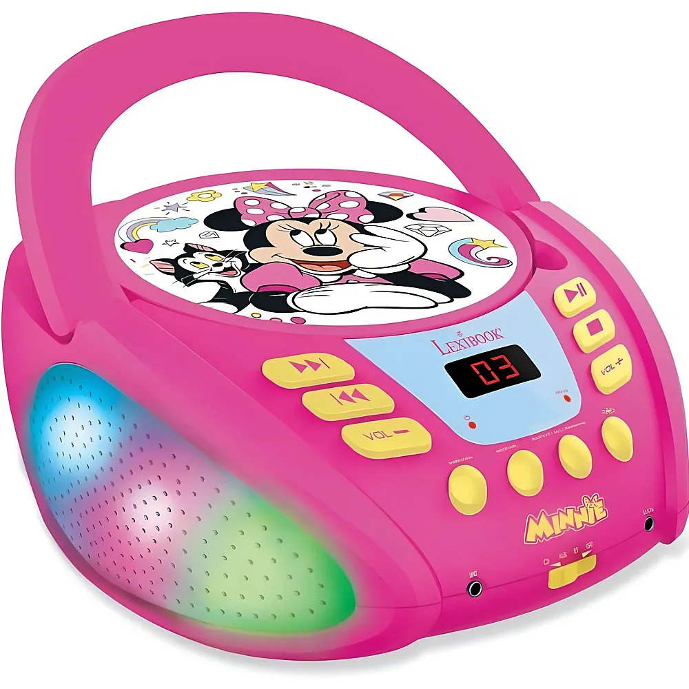 Lexibook Minnie Mouse Bluetooth CD-Spieler mit Lichteffekten