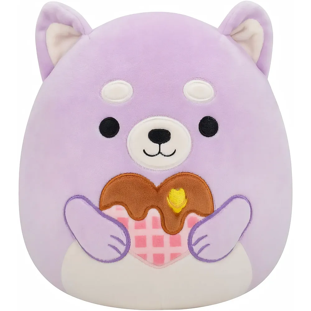 Squishmallows Pl�sch Hoyt der Shiba Inu mit Herzwaffel 19cm