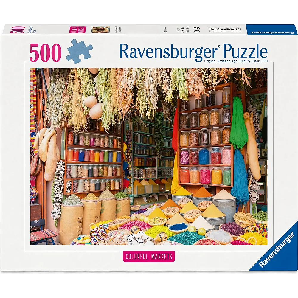 Ravensburger Puzzle Colorful Markets - Spices of Morocco 500Teile