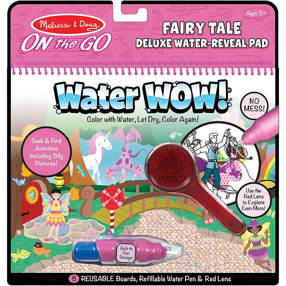 Melissa & Doug Water Wow-Fairy Tale Deluxe  Activity Pad  Reise  ab 3 Jahren  Geschenk f�r Jungen oder M�dchen, Weiss - Suche