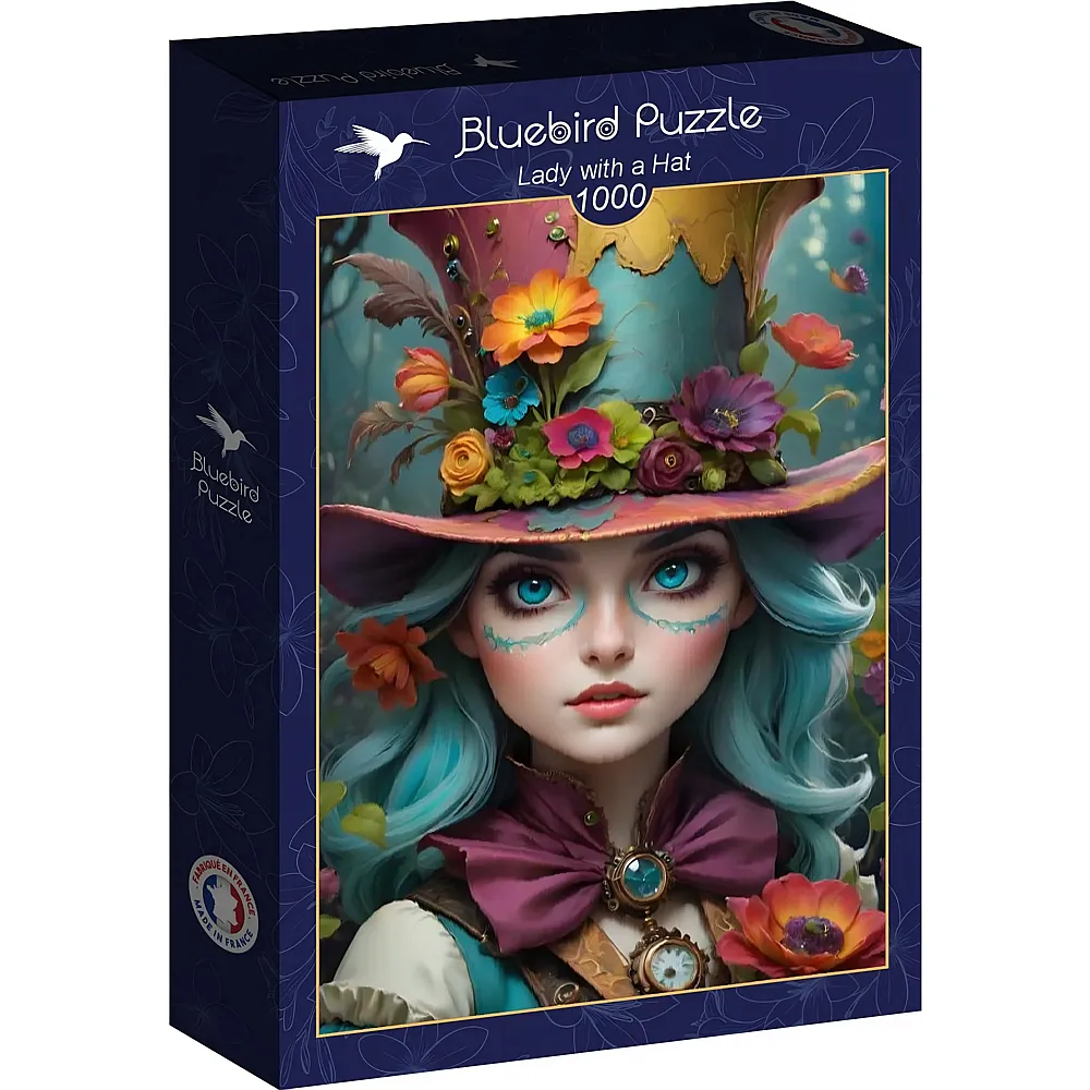 Bluebird Puzzle Lady with a Hat 1000Teile