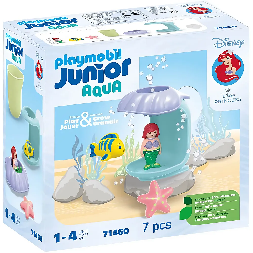 PLAYMOBIL Junior Aqua Disney Princess Arielles Muscheldusche 71460