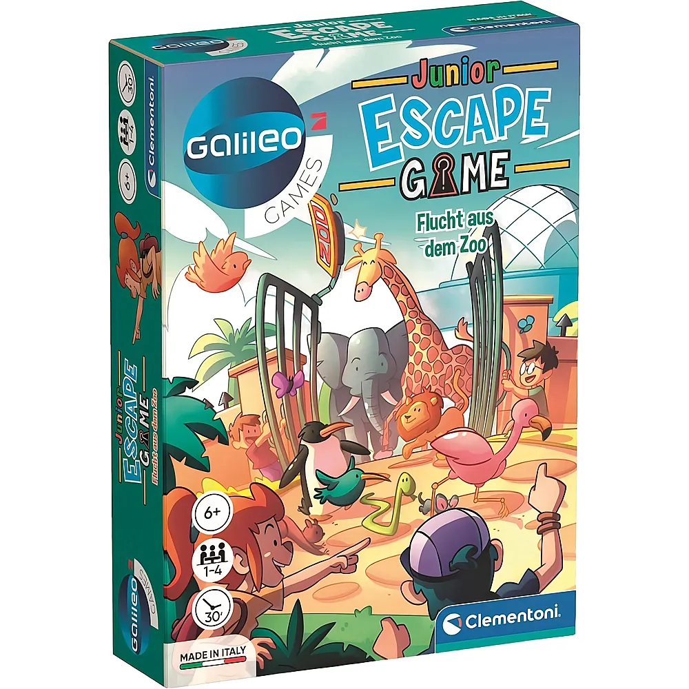 Clementoni Galileo Escape Game Junior - Flucht aus dem Zoo