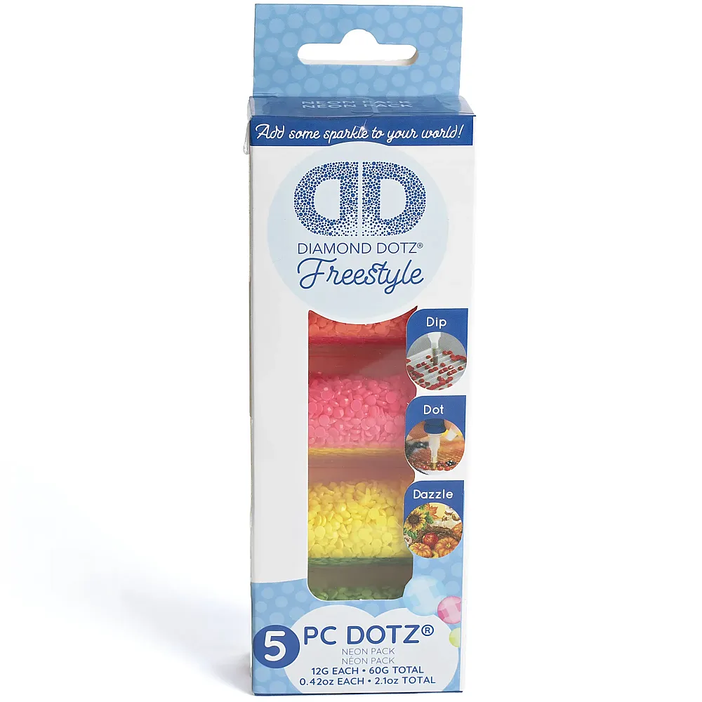 Diamond Dotz Diamond Painting 5 Neonfarben
