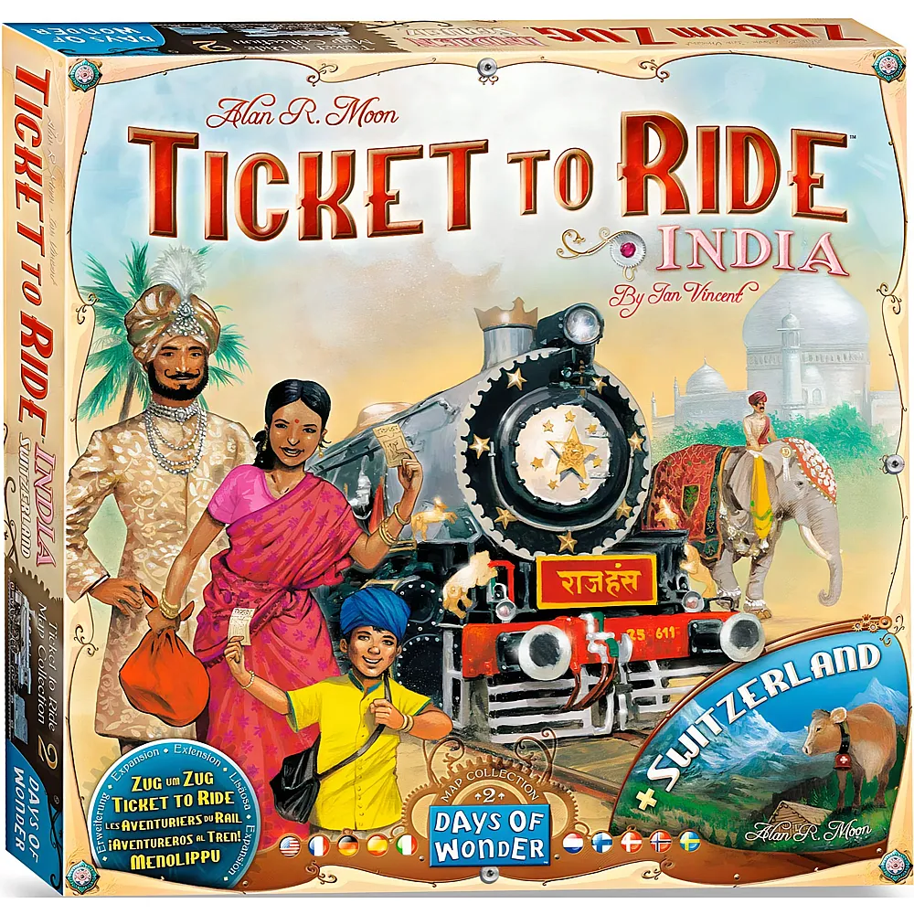 Days of Wonder Zug zum Zug India & Switzerland