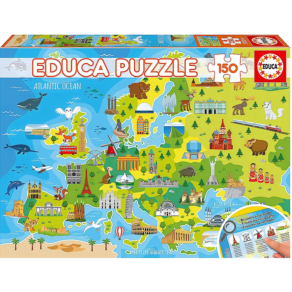 Educa Puzzle Europa Karte 150Teile