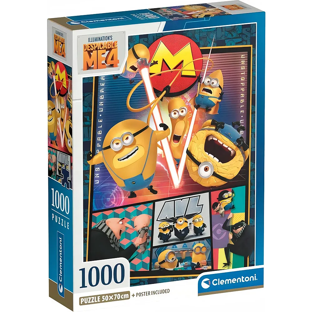 Clementoni Puzzle Minions Despicable Me - 1000 Teile