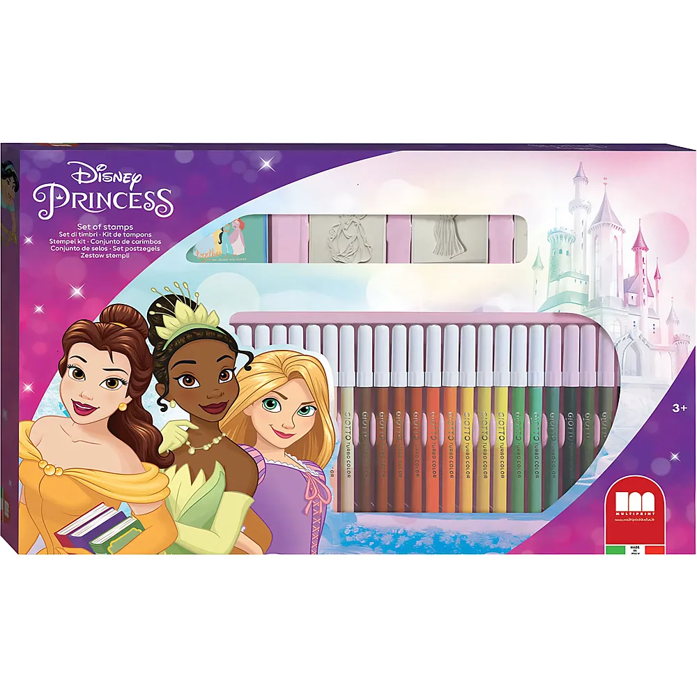 Multiprint Disney Princess Malset mit Stempeln 41Teile