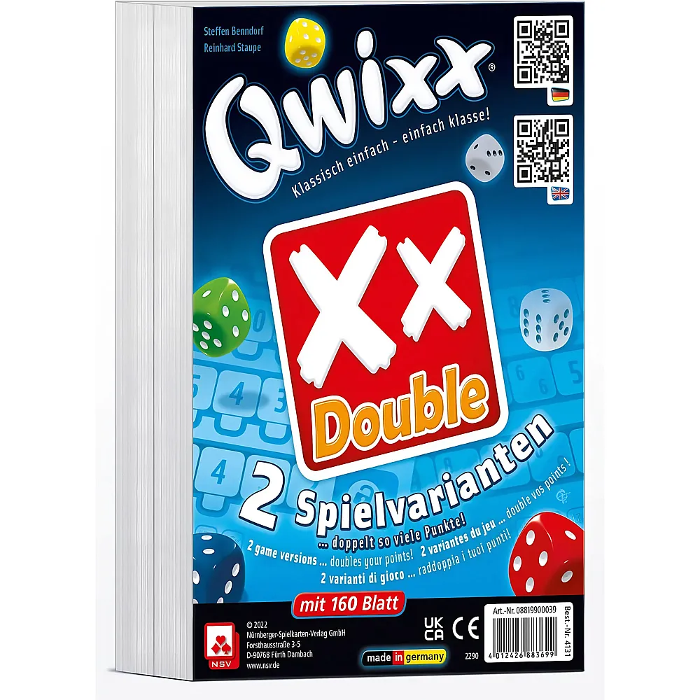 NSV Qwixx Double - Zusatzbl�cke 2er Set