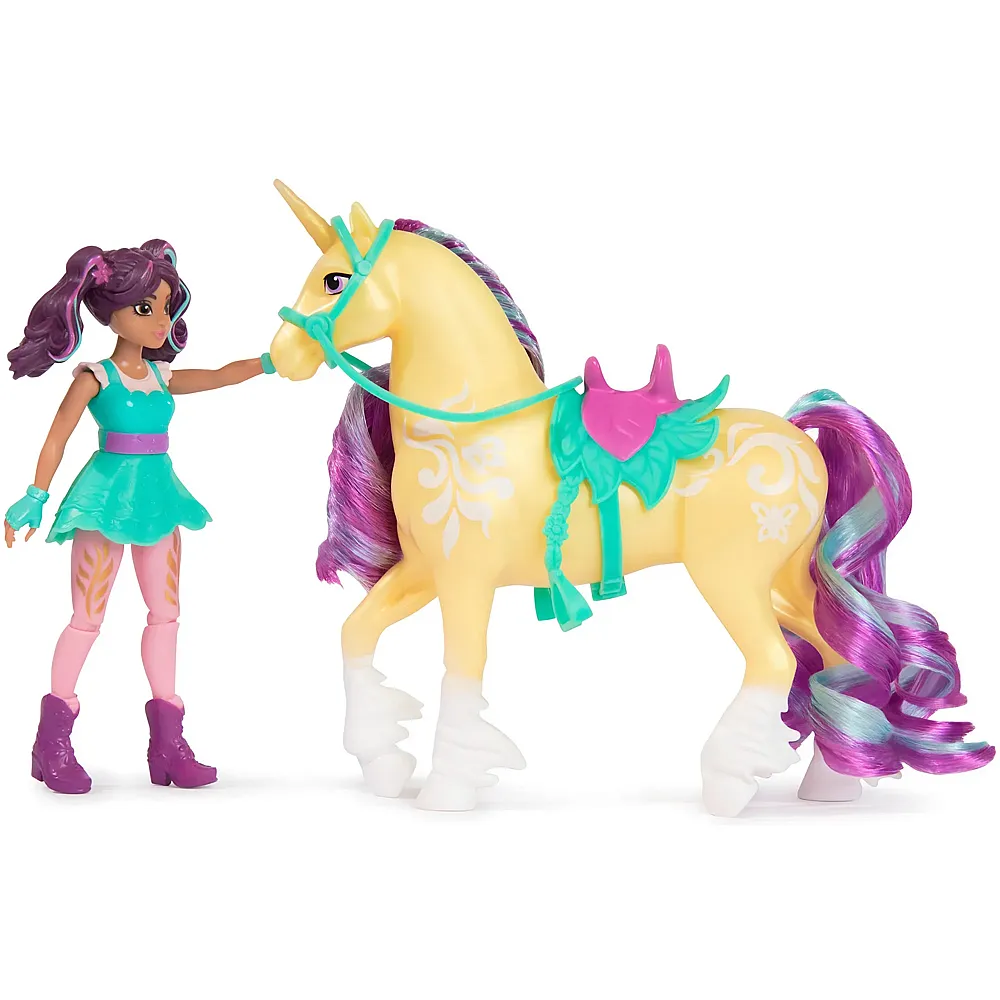 Spin Master Unicorn Academy Ava und Einhorn Leaf Set