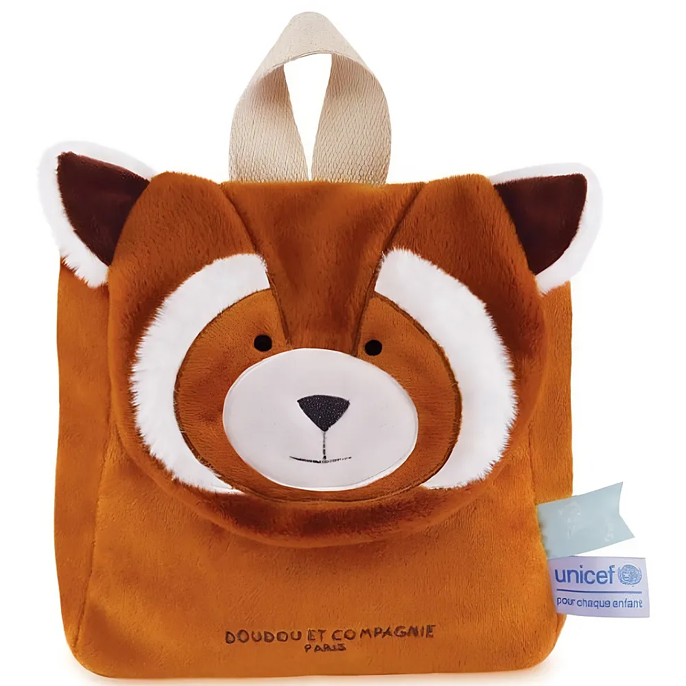 Doudou et Compagnie Unicef Kinderrucksack Roter Panda