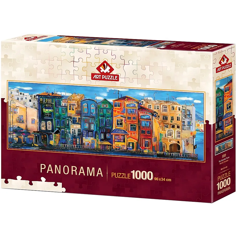 Art Puzzle Panorama Color Town - 1000 Teile