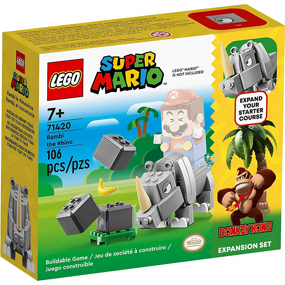 LEGO Super Mario Rambi das Rhino  Erweiterungsset 71420