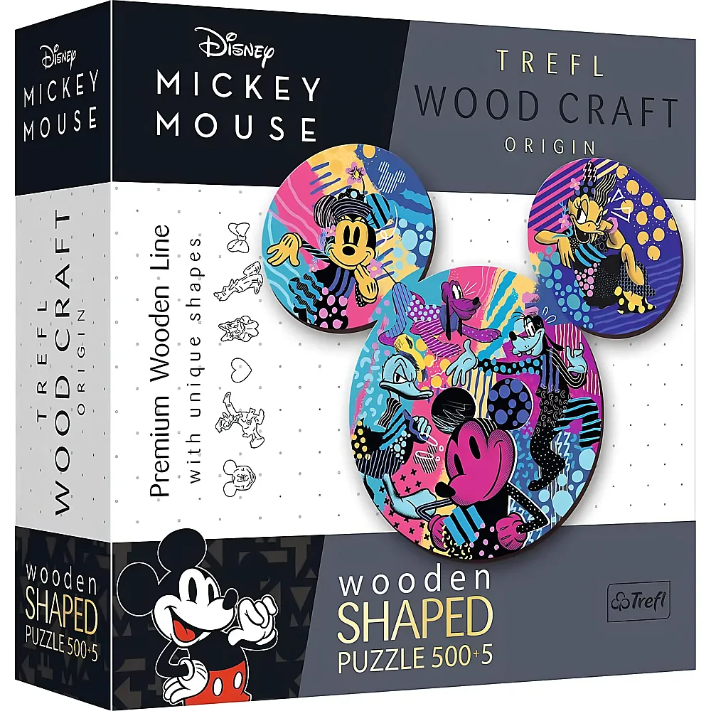 Trefl Puzzle Wood Craft Mickey Mouse 505Teile