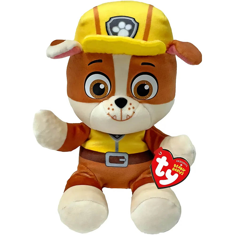 meinspielzeug - Ty Paw Patrol Rubble - 18 cm | Lizenzfiguren Pl�sch