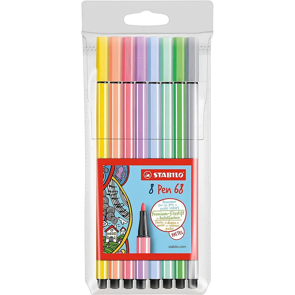 Stabilo Premium-Filzstift Pen 68 - 8 Teile