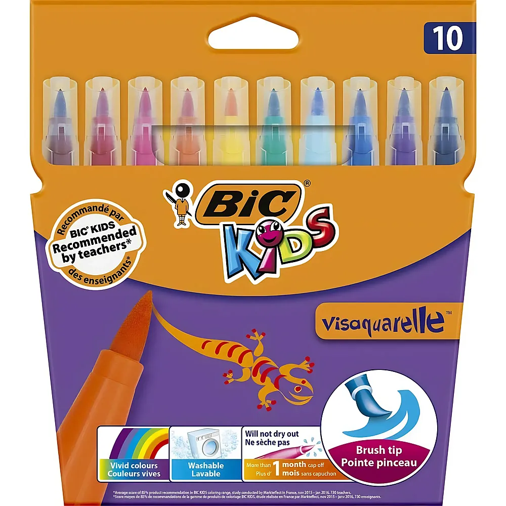 BIC Filzstifte mit Pinsel Spitze - 10 Teile
