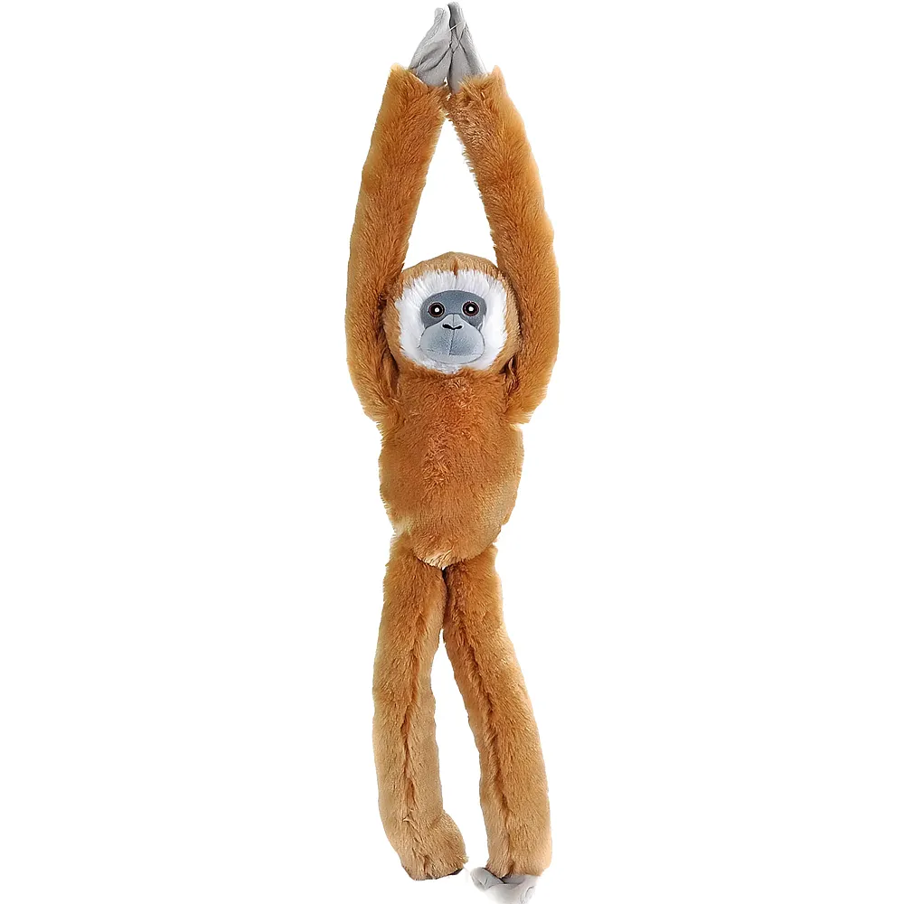 meinspielzeug - Wild Republic Rainforest Gibbon mit weissen H�nden Hanging Monkey - 56 cm | Affen Pl�sch