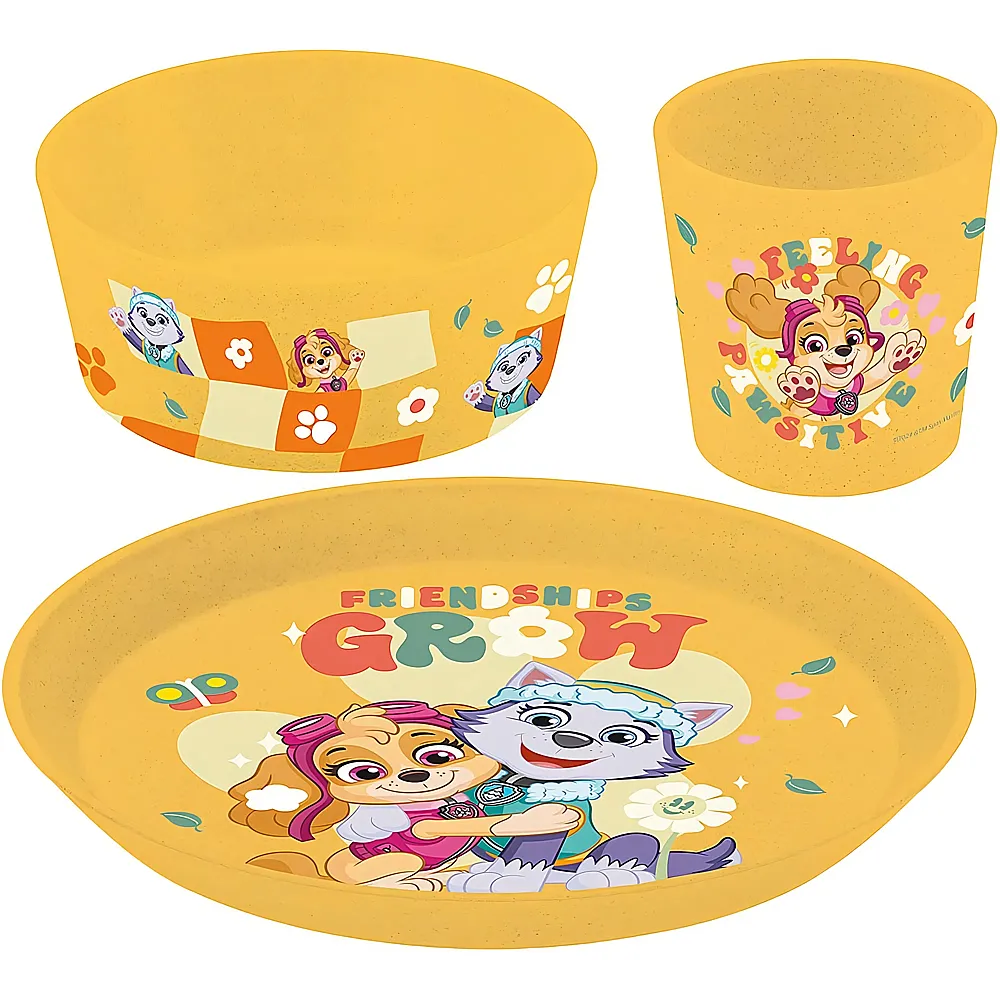 meinspielzeug - Koziol Geschirrset Connect Paw Patrol - 3 Teile | Essen & Trinken