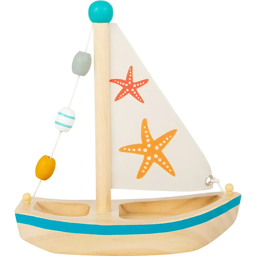 small foot Wasserspielzeug Segelboot Seestern