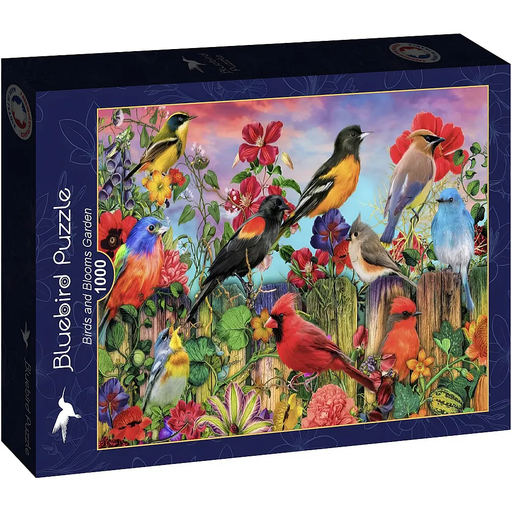Bluebird Puzzle Aimee Stewart Birds and Blooms Garden - 1000 Teile