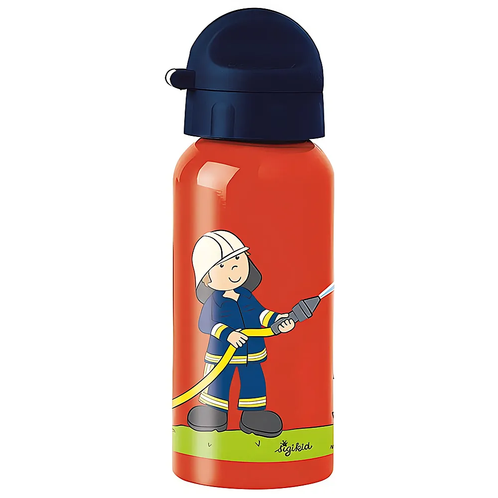 Sigikid Edelstahl-Trinkflasche Frido Firefighter 400ml | Kinderbesteck