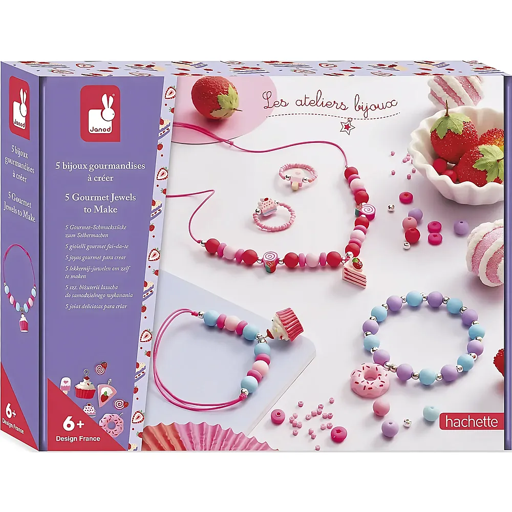Janod Kreativ 5 Gourmet Schmuckst�cke zum selbermachen