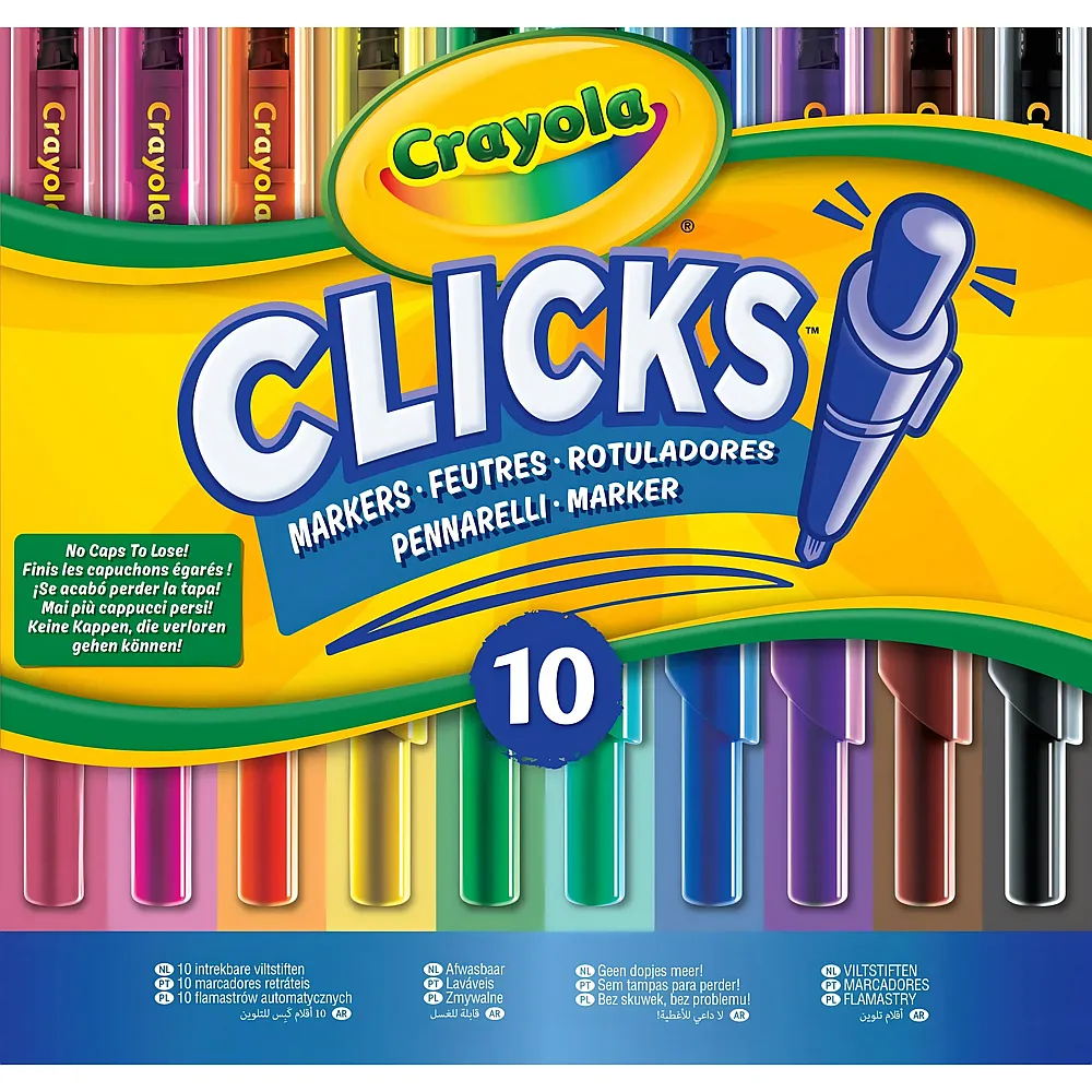 Crayola 10 Filzstifte Clicks