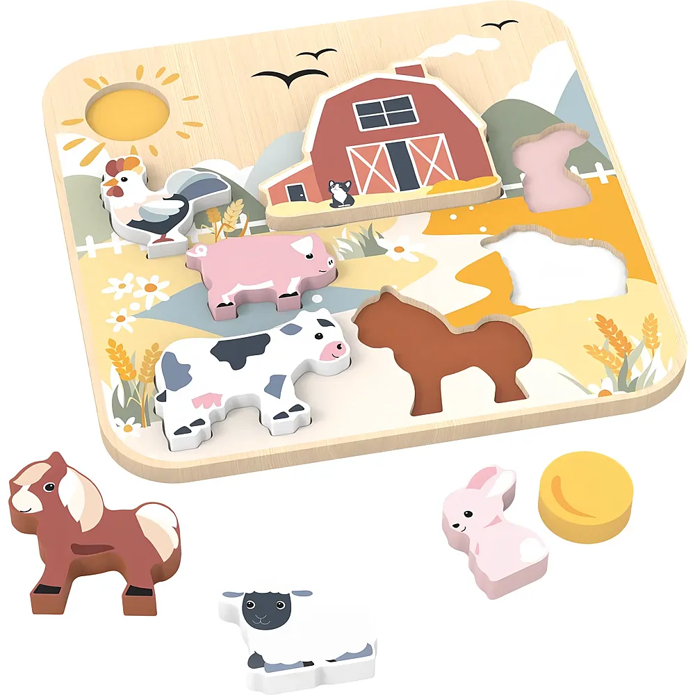 Speedy Monkey Formenpuzzle Bauernhof