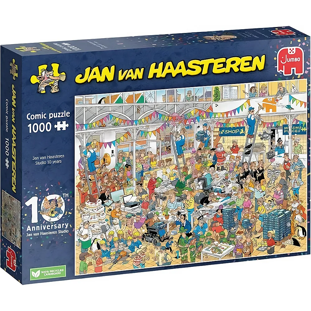Jumbo Puzzle Jan van Haasteren 10 Jahre Studio 1000Teile