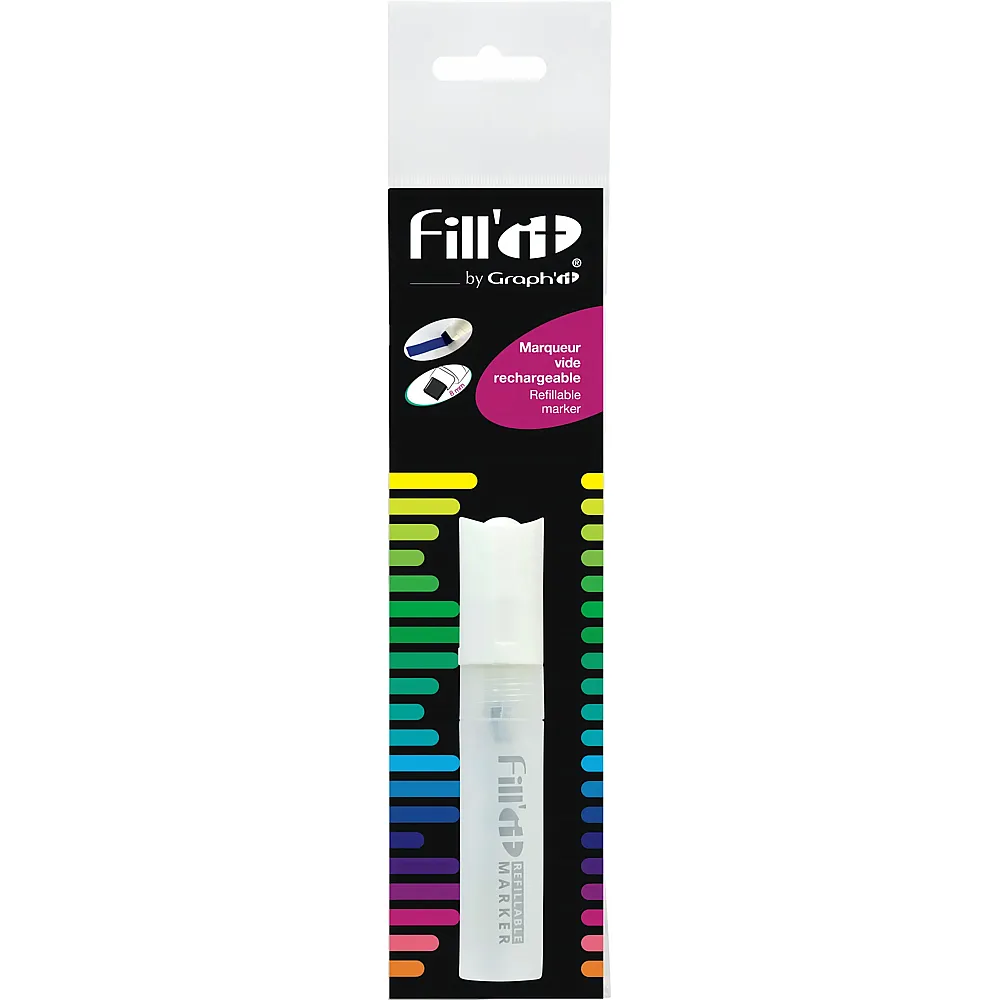 Graph'it Fill'it Blister 1 Marqueur Vide Pointe Large Biseautee