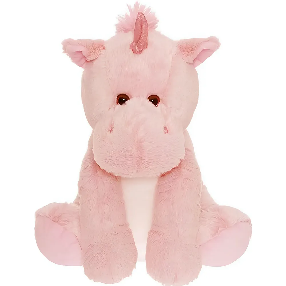 meinspielzeug - Teddykompaniet Einhorn sitzend Rosa - 40 cm | Diverse Tiere Pl�sch