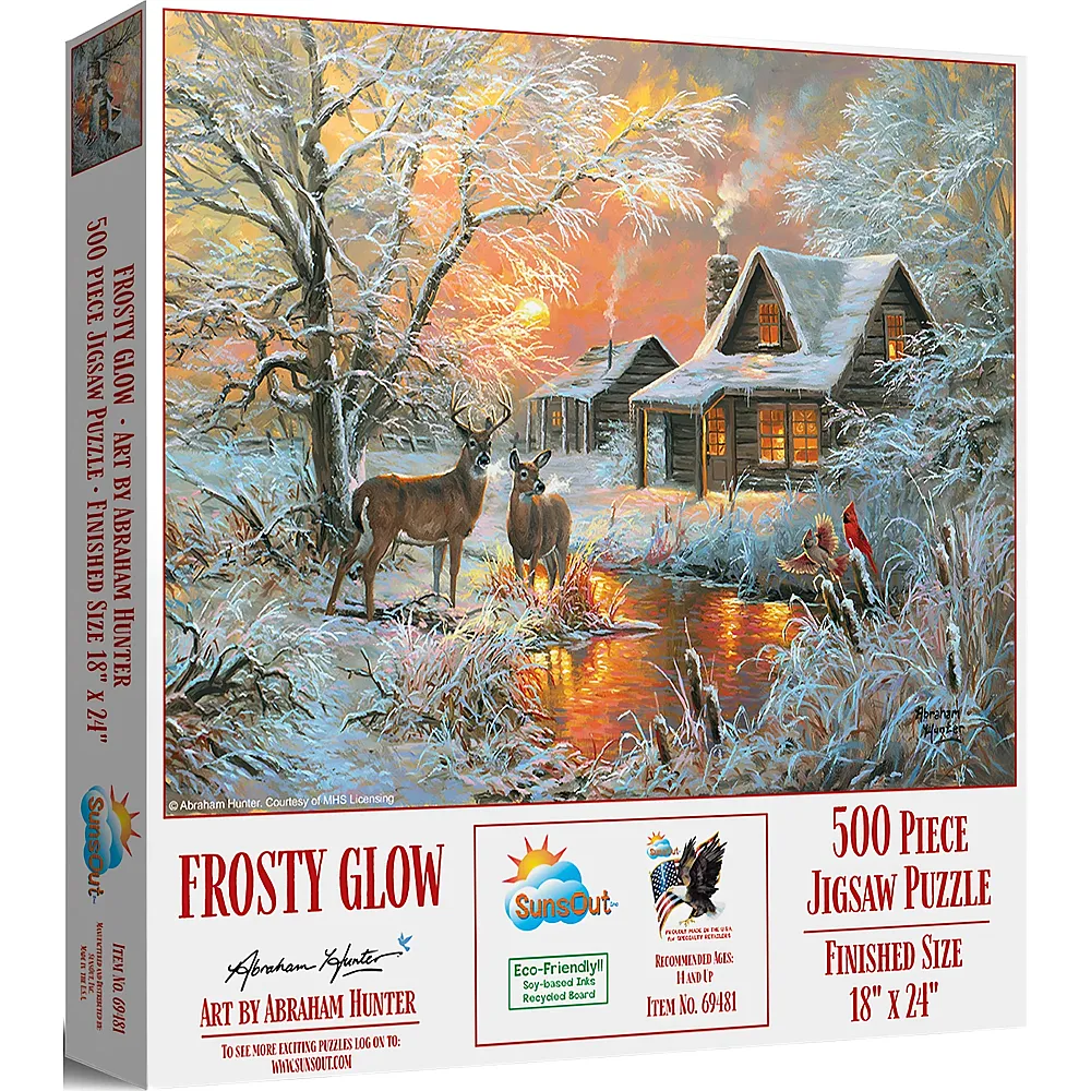 SunsOut Puzzle Abraham Hunter Frostiges Leuchten - 500 Teile